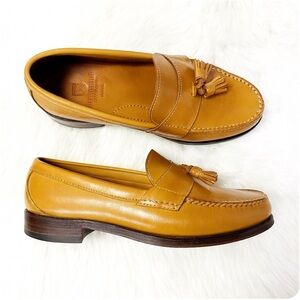 Allen Edmonds Men’s Tassel Loafers Tan Leather Slip-On Dress Shoes 10.5